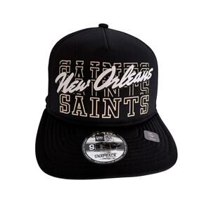 New Era 9FIFTY New Orleans Saints Snapback Hat Black NFL Adjustable Cap